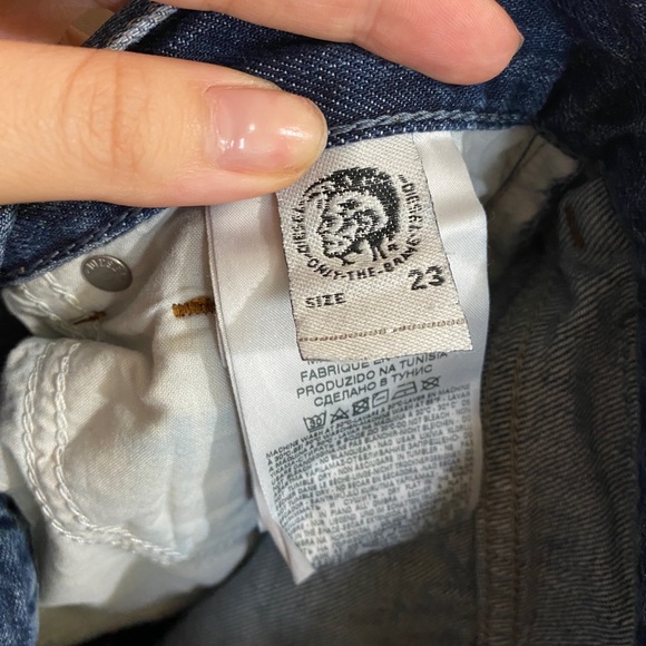 DIESEL Sz / W23 L32 Angel Distressed Regular Straight Jeans - Picture 5 of 12